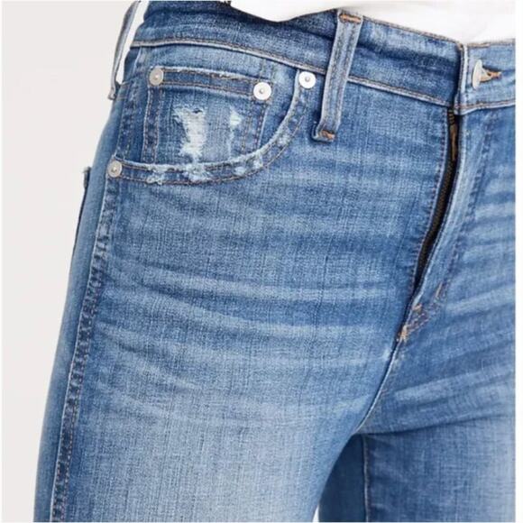 Madewell 10" High-Rise Skinny Jeans: Drop Step-Hem Edition - Picture 3 of 13